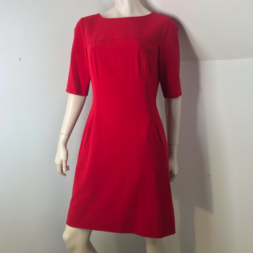 Tahari Levine Studio Dress Sheath Pockets Ponte 6